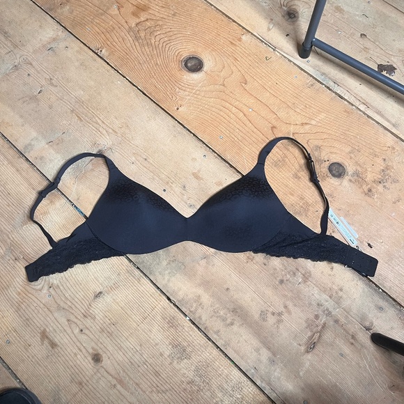 SKIMS | Jacquard Push Up Plunge Bra Wireless | Onyx Micro Leopard Print | NWT - Picture 3 of 7